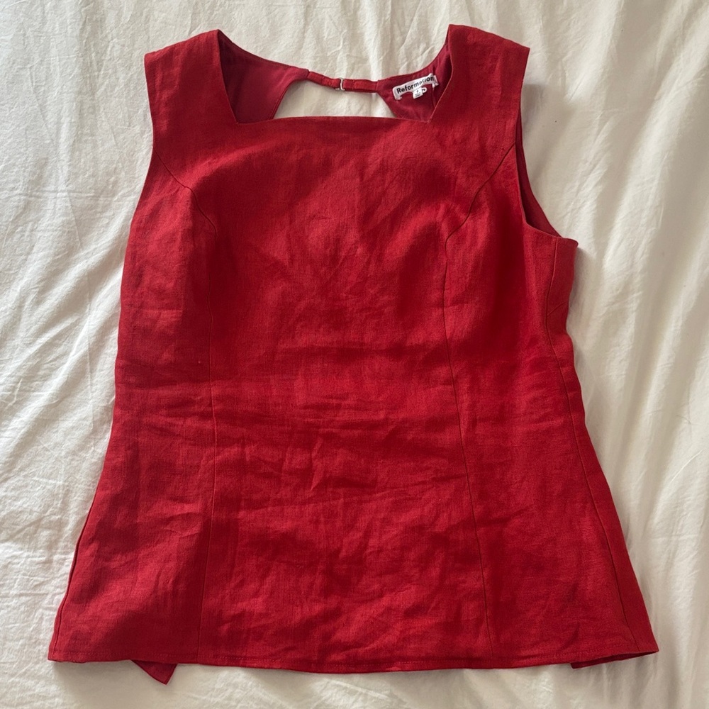 Reformation linen top